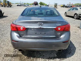 2014 Infiniti Q50 Sport with VIN JN1BV7ARXEM701051, listed as a Copart auction lot 55157825 with 192,418 mi miles and Salvage title. Bid and sale history available at DreamBid. Image 6.