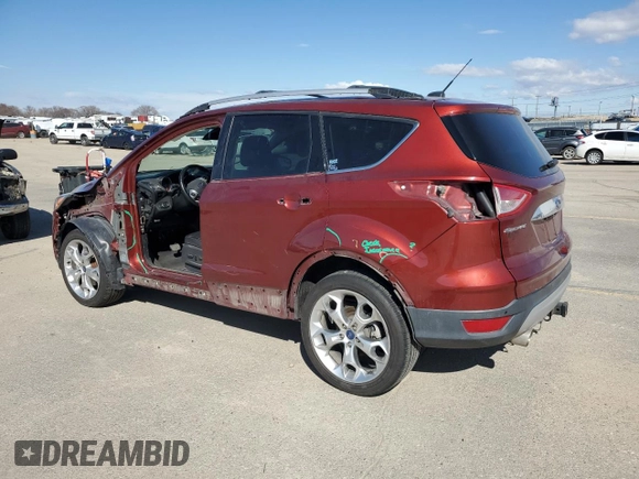 2014 Ford Escape Titanium with VIN 1FMCU9J94EUA22162, listed as a Copart auction lot 47311545 with 132,201 mi miles and Salvage Title. Bid and sale history available at DreamBid. Image 2.