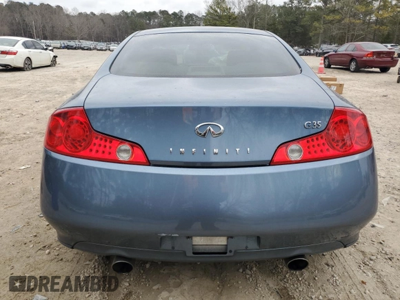 2005 Infiniti G35 Coupe with VIN JNKCV54E35M419783, listed as a Copart auction lot 41836925 with 106,608 mi miles and Salvage Title. Bid and sale history available at carsss.com. Image 6.