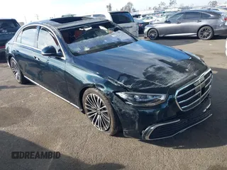 2022 Mercedes-Benz S 580 z VIN W1K6G7GB6NA151826, wystawiony jako IAAI lot #41313174 z przebiegiem 18 123 mil mil oraz . Historia ofert i sprzedaży dostępna na DreamBid. Obrazek 1.