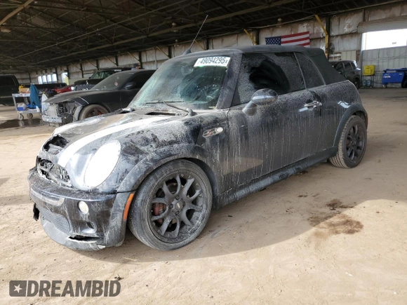 2007 MINI Convertible S z VIN WMWRH335X7TL94590, wystawiony jako Copart lot #49094295 z przebiegiem Nie podano mil oraz Szkoda całkowita • Salvage title. Historia ofert i sprzedaży dostępna na DreamBid. Obrazek 1.