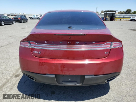 2016 Lincoln MKZ with VIN 3LN6L2GK9GR621263, listed as a Copart auction lot 61507285 with 119,395 mi miles and Salvage title. Bid and sale history available at DreamBid. Image 6.