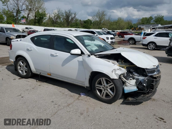 2012 Dodge Avenger SXT with VIN 1C3CDZCB5CN161720, listed as a Copart auction lot 54502795 with 47,307 mi miles and Clean Title. Bid and sale history available at carsss.com. Image 4.