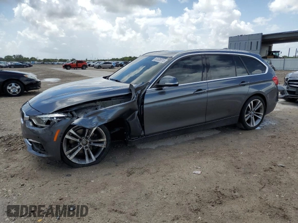 2018 BMW 3 Series 328d xDrive with VIN WBA8J1C51JA379516, listed as a Copart auction lot 60606515 with 69,578 mi miles and Salvage title. Bid and sale history available at DreamBid. Image 1.