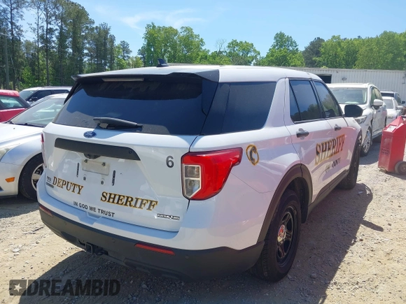 2020 Ford Police Interceptor Utility z VIN 1FM5K8AB3LGC92541, wystawiony jako IAAI lot #41968483 z przebiegiem 82 913 mil mil oraz . Historia ofert i sprzedaży dostępna na DreamBid. Obrazek 4.