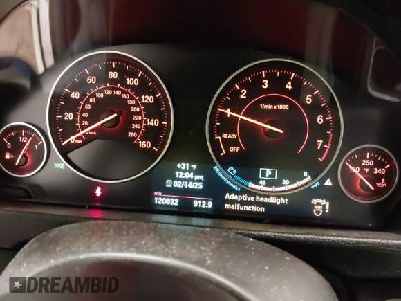 2013 BMW 3 Series 328i xDrive with VIN WBA3B3G50DNP38459, listed as a IAAI auction lot 41579400 with 120,832 mi miles. Bid and sale history available at carsss.com. Image 7.