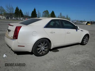 2008 Cadillac CTS AWD with VIN 1G6DP57V680122081, listed as a Copart auction lot 52195075 with 74,304 mi miles and Salvage Title. Bid and sale history available at DreamBid. Image 3.