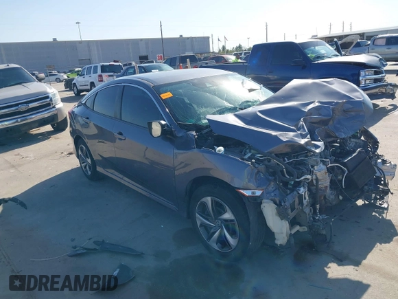 2020 Honda Civic LX z VIN 19XFC2F68LE023059, wystawiony jako IAAI lot #41856327 z przebiegiem 84 499 mil mil oraz . Historia ofert i sprzedaży dostępna na DreamBid. Obrazek 1.