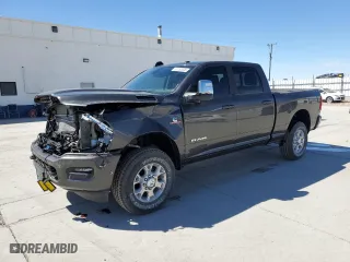 2024 Ram 2500 Laramie with VIN 3C6UR5FL3RG366802, listed as a Copart auction lot 50763605 with 14,999 mi miles and Salvage Title. Bid and sale history available at carsss.com. Image 1.