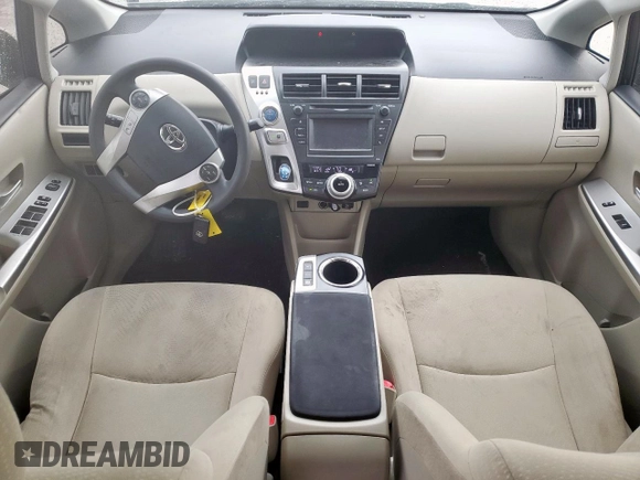 2012 Toyota Prius Two with VIN JTDZN3EU6C3102847, listed as a Copart auction lot 54197125 with 106,973 mi miles and Salvage Title. Bid and sale history available at DreamBid. Image 8.