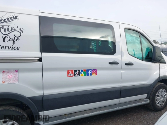 2021 Ford Transit Cargo with VIN 1FTBR1Y81MKA25014, listed as a IAAI auction lot 41594717 with 49,983 mi miles and . Bid and sale history available at DreamBid. Image 13.