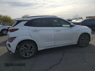 2023 Hyundai Kona N Line with VIN KM8K33A35PU990510, listed as a Copart auction lot 83109114 with 32,925 mi miles and Salvage Title. Bid and sale history available at carsss.com. Image 3.