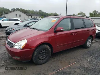 2011 Kia Sedona LX with VIN KNDMG4C71B6396100, listed as a Copart auction lot 73844074 with 103,230 mi miles and Clean Title. Bid and sale history available at carsss.com. Image 1.