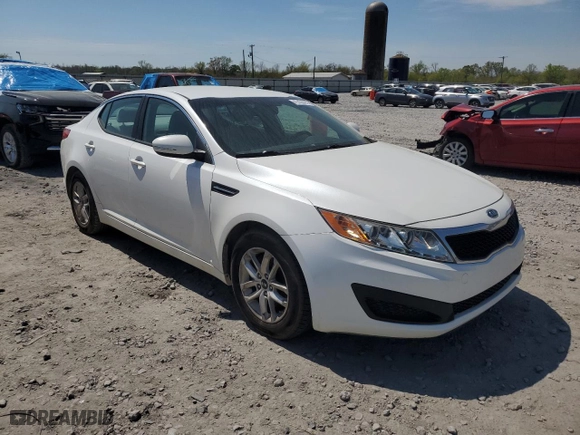 2011 Kia Optima LX with VIN KNAGM4A76B5072961, listed as a Copart auction lot 47438435 with 195,873 mi miles and Salvage Title. Bid and sale history available at carsss.com. Image 4.