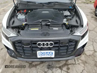 2019 Audi Q8 Prestige z VIN WA1FVAF15KD033597, wystawiony jako Copart lot #59423085 z przebiegiem 85 951 mil mil oraz Czysty tytuł • Clean title. Historia ofert i sprzedaży dostępna na DreamBid. Obrazek 12.