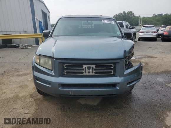 2007 Honda Ridgeline RT with VIN 2HJYK16297H528598, listed as a Copart auction lot 57269505 with 266,820 mi miles and Salvage title. Bid and sale history available at DreamBid. Image 5.