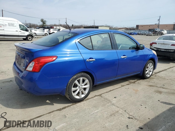2014 Nissan Versa SV with VIN 3N1CN7AP7EL854158, listed as a Copart auction lot 48670005 with 0 mi miles and Salvage Title. Bid and sale history available at carsss.com. Image 3.