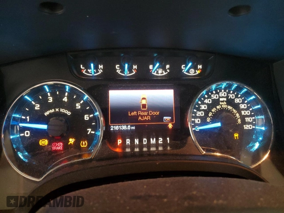 2013 Ford F-150 XL with VIN 1FTFX1EF0DFD99679, listed as a Copart auction lot 57461065 with 216,138 mi miles and Salvage title. Bid and sale history available at DreamBid. Image 9.