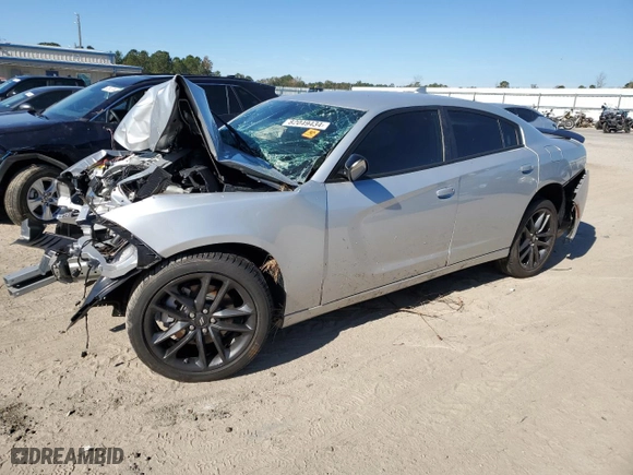 2023 Dodge Charger SXT with VIN 2C3CDXJG2PH706077, listed as a Copart auction lot 82049434 with 0 mi miles and Salvage Title. Bid and sale history available at carsss.com. Image 1.
