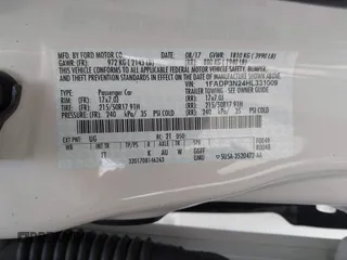 2017 Ford Focus Titanium with VIN 1FADP3N24HL331009, listed as a IAAI auction lot 42029193 with 82,068 mi miles and . Bid and sale history available at carsss.com. Image 9.