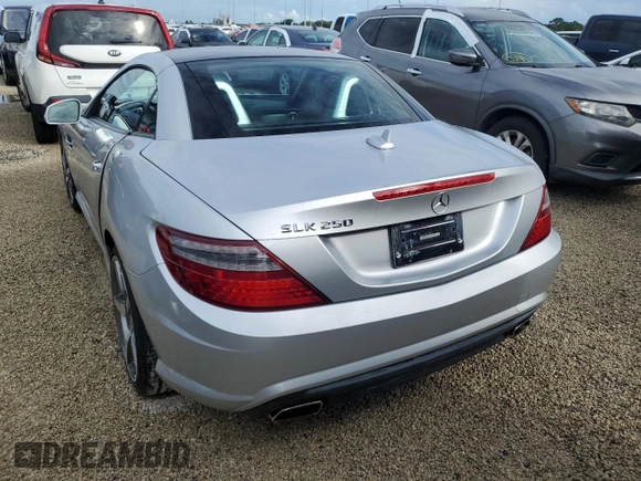 2015 Mercedes-Benz SLK-Class SLK 250 with VIN WDDPK4HA0FF105324, listed as a Copart auction lot 74501644 with 0 mi miles and Salvage Title. Bid and sale history available at carsss.com. Image 6.