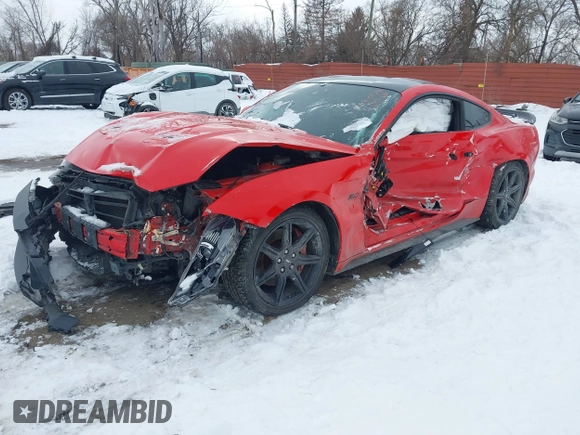 2019 Ford Mustang GT with VIN 1FA6P8CF7K5202124, listed as a IAAI auction lot 41626174 with 48,729 mi miles. Bid and sale history available at carsss.com. Image 16.