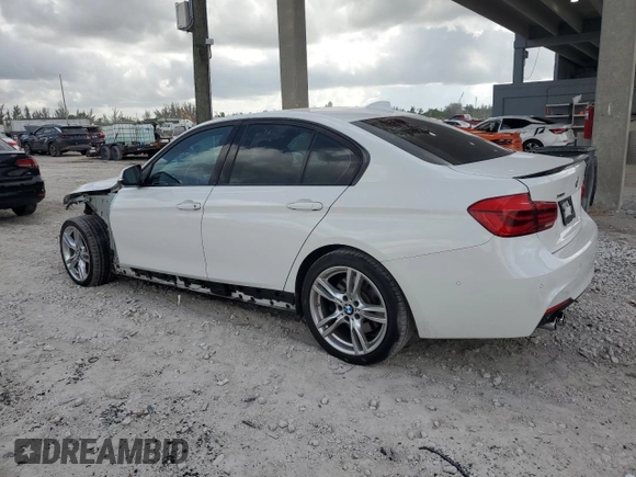 2018 BMW 3 Series 330i xDrive with VIN WBA8D9G59JNU69800, listed as a Copart auction lot 59544345 with 90,645 mi miles and Salvage title. Bid and sale history available at DreamBid. Image 2.