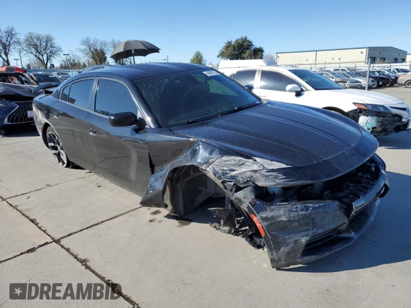 2019 Dodge Charger SXT with VIN 2C3CDXBG1KH553523, listed as a Copart auction lot 46865175 with 112,507 mi miles and Salvage Title. Bid and sale history available at carsss.com. Image 4.