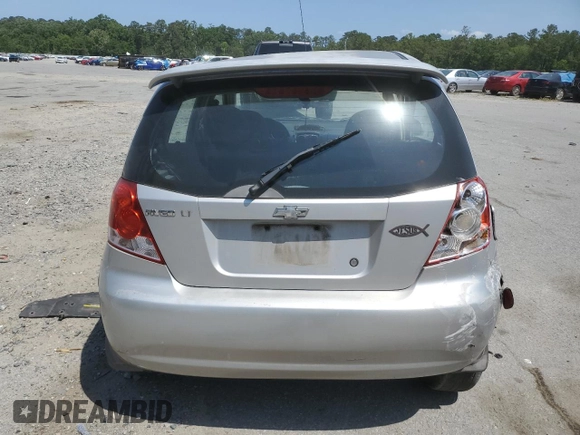 2006 Chevrolet Aveo LT with VIN KL1TG66636B522245, listed as a Copart auction lot 55668655 with Not provided miles and Salvage title. Bid and sale history available at DreamBid. Image 6.