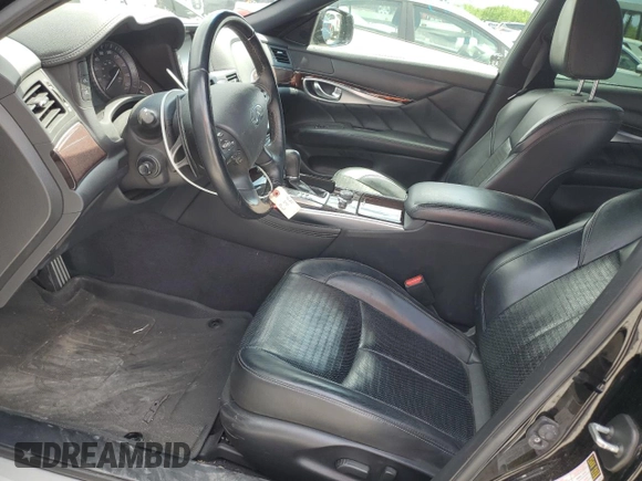 2017 Infiniti Q70 3.7 with VIN JN1BY1AP7HM740431, listed as a Copart auction lot 54449265 with 129,598 mi miles and Salvage title. Bid and sale history available at DreamBid. Image 7.