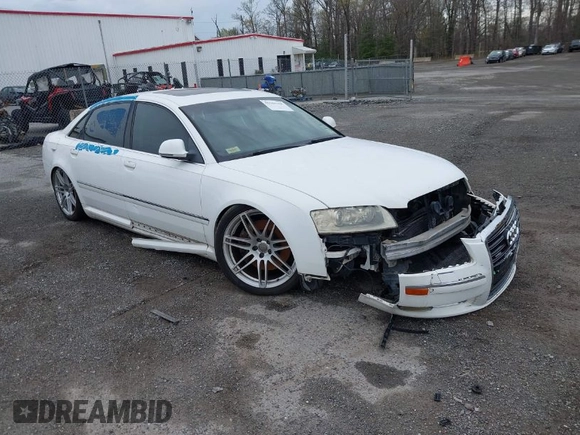 2009 Audi A8 L 4.2L with VIN WAUMV94EX9N008617, listed as a IAAI auction lot 41961408 with 1 mi miles. Bid and sale history available at carsss.com. Image 1.