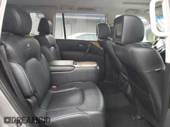 2012 Infiniti QX56 7-passenger z VIN JN8AZ2NE8C9019328, wystawiony jako Copart lot #58619665 z przebiegiem 152 534 mil mil oraz Czysty tytuł • Clean title. Historia ofert i sprzedaży dostępna na DreamBid. Obrazek 11.