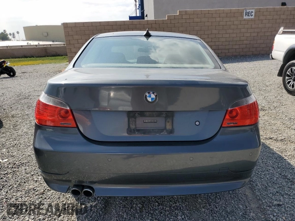 2007 BMW 5 Series 550i with VIN WBANB53507CP03981, listed as a Copart auction lot 50987905 with 163,247 mi miles and Salvage Title. Bid and sale history available at DreamBid. Image 6.