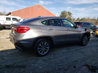 2017 BMW X6 xDrive35i with VIN 5UXKU2C39H0U28464, listed as a Copart auction lot 72980332 with 58,485 mi miles. Bid and sale history available at carsss.com. Image 3.