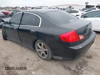 2003 Infiniti G35 w/Leather with VIN JNKCV51E53M316091, listed as a IAAI auction lot 41650677 with Not Provided miles and . Bid and sale history available at carsss.com. Image 3.
