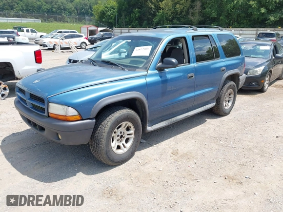 2003 Dodge Durango Sport with VIN 1D4HS38N53F550619, listed as a IAAI auction lot 42822205 with 196,809 mi miles and . Bid and sale history available at DreamBid. Image 2.