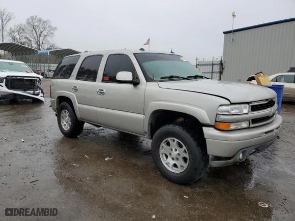 2005 Chevrolet Tahoe LT with VIN 1GNEC13T75R179933, listed as a Copart auction lot 45101455 with 230,711 mi miles and Salvage Title. Bid and sale history available at carsss.com. Image 4.