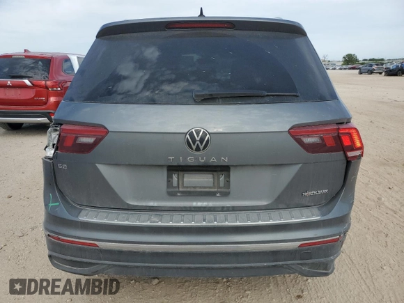 2023 Volkswagen Tiguan SE with VIN 3VV3B7AX0PM054872, listed as a Copart auction lot 53662845 with 55,240 mi miles and Salvage title. Bid and sale history available at DreamBid. Image 6.