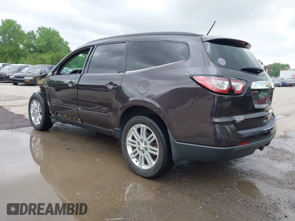 2015 Chevrolet Traverse LT with VIN 1GNKVGKD2FJ201718, listed as a IAAI auction lot 42138988 with 176,586 mi miles and . Bid and sale history available at DreamBid. Image 3.