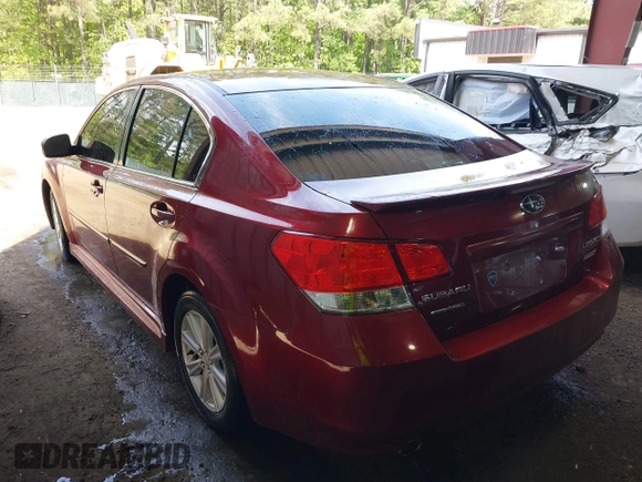 2012 Subaru Legacy 2.5i Premium with VIN 4S3BMBG68C3022740, listed as a IAAI auction lot 42108467 with 175,216 mi miles. Bid and sale history available at carsss.com. Image 3.
