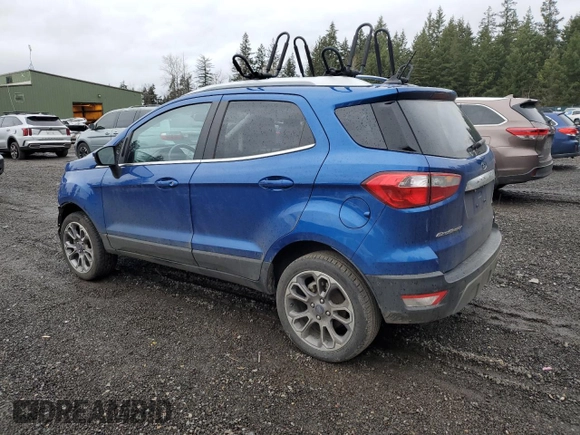 2021 Ford EcoSport Titanium z VIN MAJ6S3KL1MC448612, wystawiony jako Copart lot #45681115 z przebiegiem 45 744 mil mil oraz Szkody całkowita. Historia ofert i sprzedaży dostępna na DreamBid. Obrazek 2.