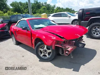 2003 Ford Mustang Deluxe with VIN 1FAFP44453F402503, listed as a IAAI auction lot 42549818 with 141,970 mi miles and . Bid and sale history available at DreamBid. Image 1.