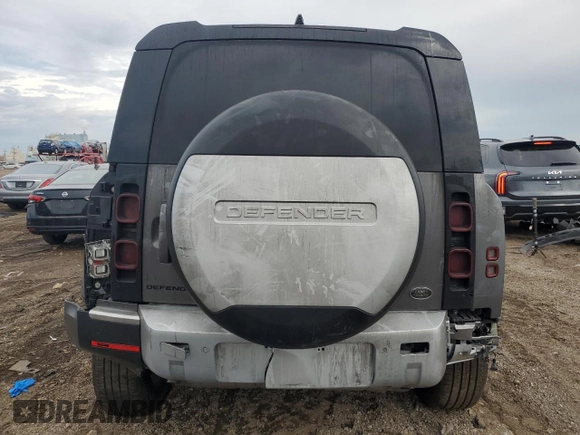 2022 Land Rover Defender S with VIN SALEJ7RX4N2091807, listed as a Copart auction lot 53558115 with Not provided miles and Salvage title. Bid and sale history available at DreamBid. Image 6.