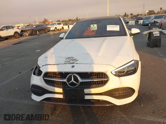2022 Mercedes-Benz C 300 with VIN W1KAF4GBXNR039236, listed as a IAAI auction lot 41260787 with 20,658 mi miles and . Bid and sale history available at DreamBid. Image 13.