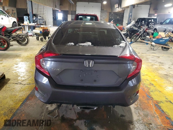 2020 Honda Civic Sedan Sport with VIN 19XFC2F88LE026335, listed as a Copart auction lot 87795115 with 109,122 mi miles and Salvage Title. Bid and sale history available at carsss.com. Image 6.