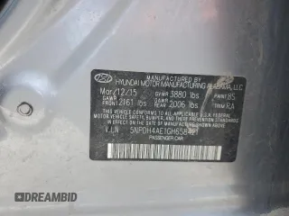 2016 Hyundai Elantra SE z VIN 5NPDH4AE1GH658421, wystawiony jako Copart lot #50765875 z przebiegiem 170 037 mil mil oraz Szkoda całkowita • Salvage title. Historia ofert i sprzedaży dostępna na DreamBid. Obrazek 12.