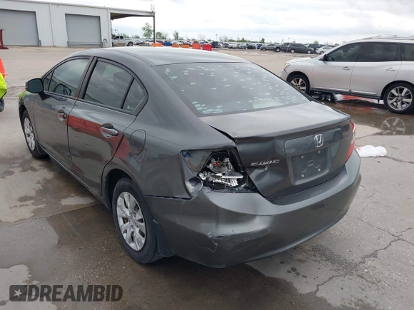 2012 Honda Civic LX z VIN 2HGFB2F51CH600546, wystawiony jako IAAI lot #41920265 z przebiegiem 196 599 mil mil oraz . Historia ofert i sprzedaży dostępna na DreamBid. Obrazek 3.
