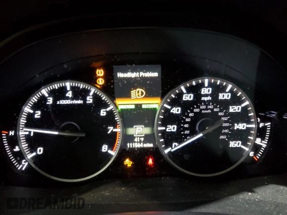 2018 Acura RDX Advance with VIN 5J8TB4H70JL008617, listed as a Copart auction lot 83656234 with 111,564 mi miles and Salvage title. Bid and sale history available at DreamBid. Image 9.