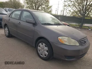 2003 Toyota Corolla CE with VIN 2T1BR32E73C100745, listed as a IAAI auction lot 41840407 with 218,463 mi miles and . Bid and sale history available at DreamBid. Image 1.