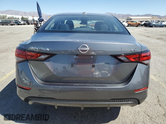 2024 Nissan Sentra SV with VIN 3N1AB8CVXRY322672, listed as a Copart auction lot 54098245 with 5,276 mi miles and Salvage title. Bid and sale history available at DreamBid. Image 6.